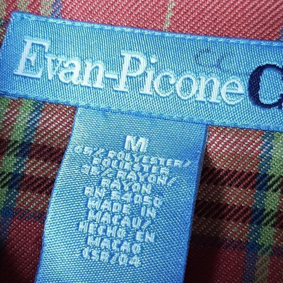 Evan Picone Ladies Pink Flannel Shirt - Picture 5 of 7